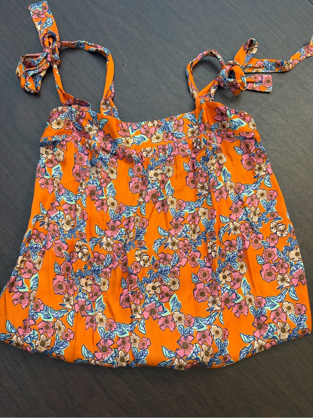 Frnch- Floral Tie-Strap Women’s Top/camisole